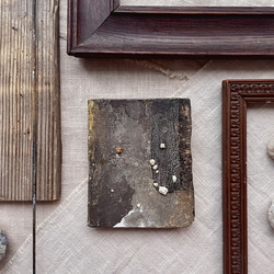 97/木と石と色のアートパネル 原画|木製|オブジェ|ディスプレイ|抽象画