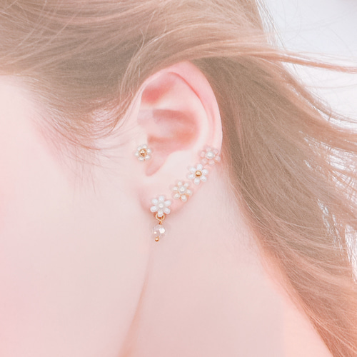 1週間ピアスセット 日替わり seven パール 花 プレゼント デイリー