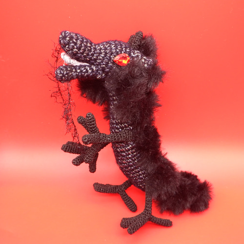 あみぐるみ】レイジ・ドラゴン 怒れる龍 黒龍 辰年 干支【267