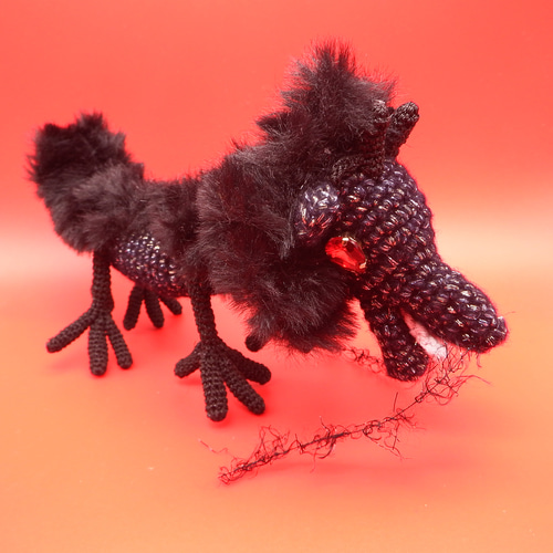 あみぐるみ】レイジ・ドラゴン 怒れる龍 黒龍 辰年 干支【267