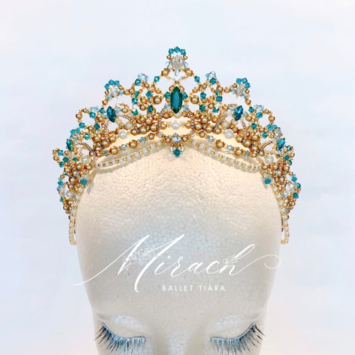 森の女王の2連カチューシャ型バレエティアラ ※受注作品 ヘッドドレス