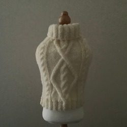 大型犬用　手編みウールセーター2XL サイズ対応♪小'中.大型犬対応♪選べる襟・袖デザイン♪犬服