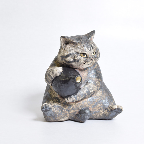 H様オーダー 猫徳利（大） 猫口2個セット おちょこ・ぐい呑み