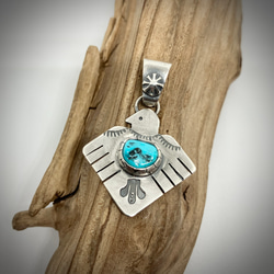 売約済み サンダーバード ターコイズ シルバー ネックレス ペンダント