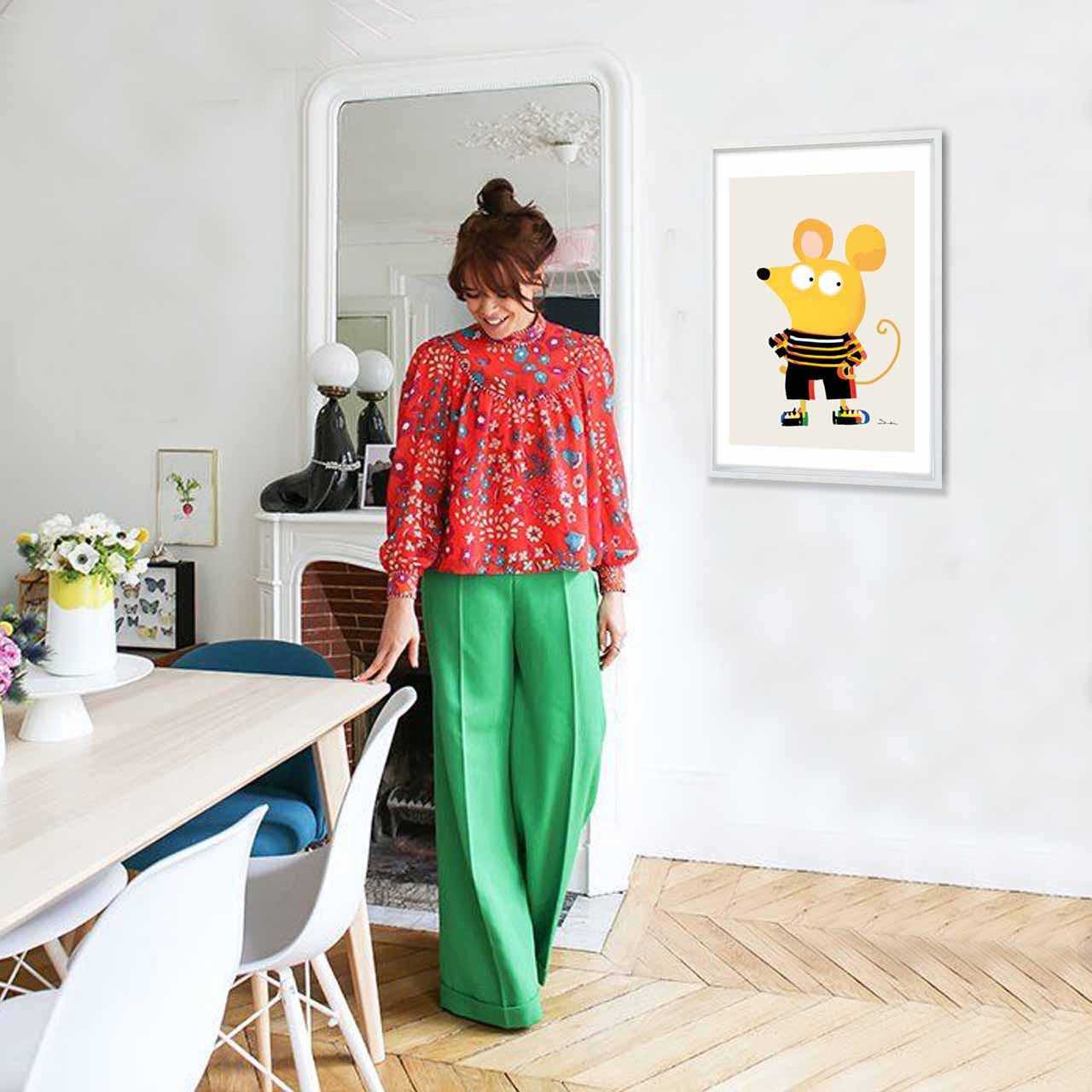 目がチカチカ　イラスト　ポスター　A4 A3 A2 A1　アートポスター　アート/sei/新着順検索　2125