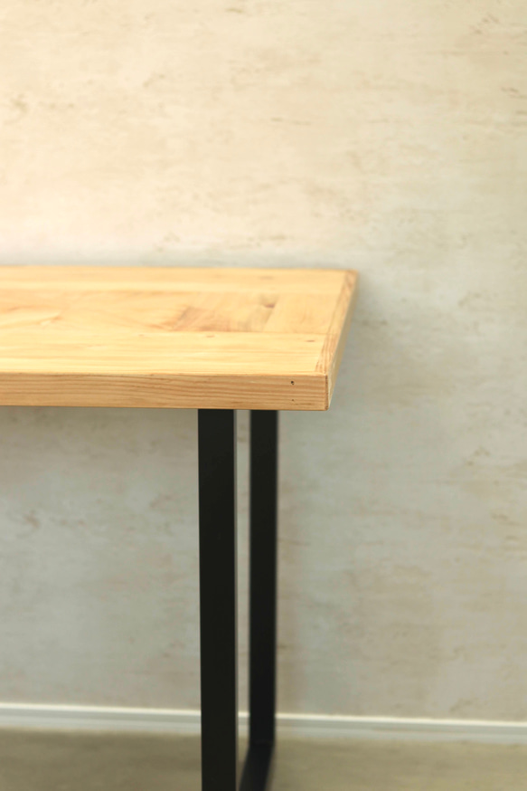 ジオメトリックテーブル　W1,600×D800 ダイニングテーブル　ローテーブル　リビングテーブル　ヘリンボーン 7枚目の画像