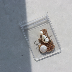 【限量套裝】14kgf花瓣choker &amp; 14kgf長波浪硬幣項鍊 第15張的照片