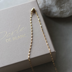 【限量套裝】14kgf花瓣choker &amp; 14kgf長波浪硬幣項鍊 第8張的照片