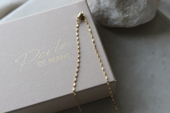 【限量套裝】14kgf花瓣choker &amp; 14kgf長波浪硬幣項鍊 第8張的照片