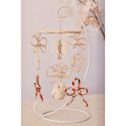 ひな祭り✳︎置き型ラタンモビール✳︎吊るし雛✳︎桃の節句 ひな人形