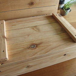 コロ付きりんご木箱　積み重ね式(浅型) 7枚目の画像