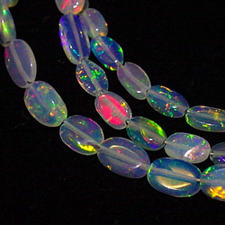 ★エチオピアンオパール27.3ct/46cm★ネックレス★ナゲット1連ビーズ★宝石蛋白石天然石opal★ホワイトオパール 9枚目の画像