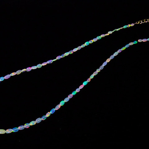 激安！特価品 ☆エチオピアンオパール27.3ct/46cm☆ネックレス☆ナゲット1連 その他