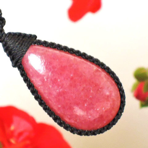 ☆ロードナイト38ct☆天然石ネックレスハンドメイド薔薇輝石