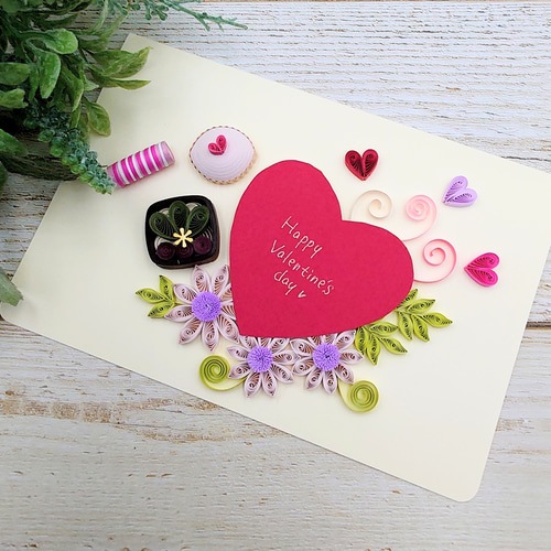 フォロワー様限定1500円世界に1つだけバレンタインハンドメイドメッセージカード フォロワー様1500円世界に1つだけのバレンタインハンドメイド