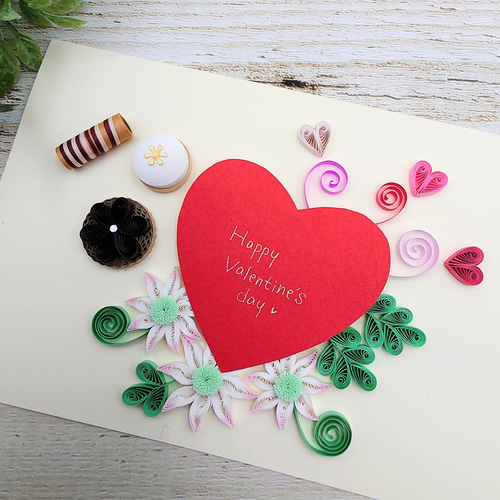 フォロワー様限定1250円♡バレンタインハンドメイドメッセージカード フォロワー様限定1250円♡バレンタインハンドメイドメッセージカード