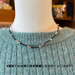 macramé necklace 3枚目の画像