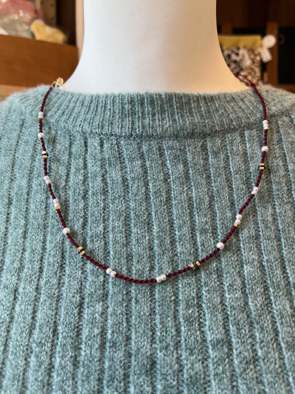 macramé necklace 1枚目の画像