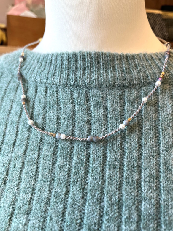 macramé necklace 2枚目の画像