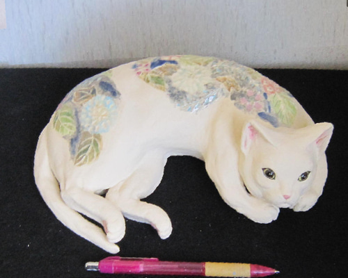 ルータ・インドラシューテ作　中皿　陶器　猫 猫の額皿｜中村陶器 信楽焼の通販サイト （滋賀/陶器/焼き物