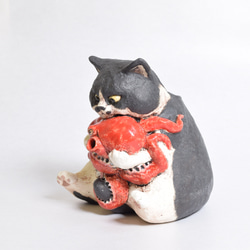 ※O様オーダー　猫徳利（大）　猫口2個セット 3枚目の画像