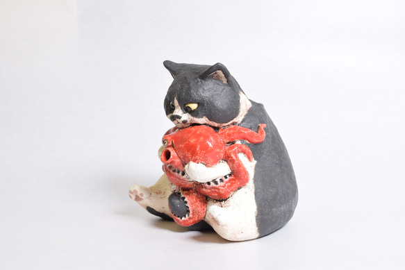 ※O様オーダー　猫徳利（大）　猫口2個セット 3枚目の画像