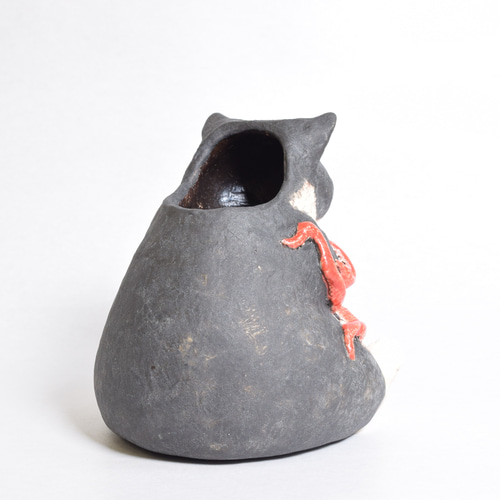 アンティーク可愛らしいお顔で良き人を呼び込む超特大一刀彫の招き猫 古瀬戸 骨董品 招き猫 27cm 完品 ジャパン アンティーク 稀少な