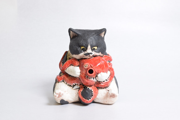 ※O様オーダー　猫徳利（大）　猫口2個セット 7枚目の画像