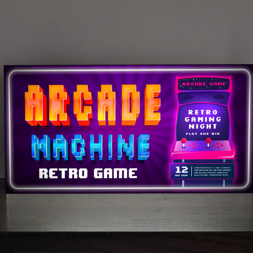 Lサイズ】懐かしい アーケードゲーム レトロゲーム 昭和レトロ