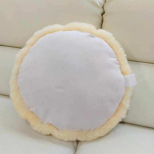 ムートンピローケース ムートンピロークッション スマイル クッション・クッション
