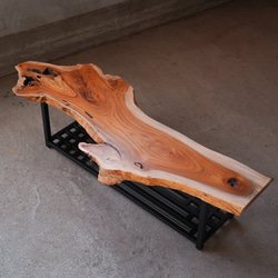最上質な欅の一枚板 ローテーブル（送無） 3枚目の画像
