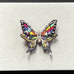 ⭐️あんころ様オーダー品⭐️ 蝶のブローチ 2枚目の画像