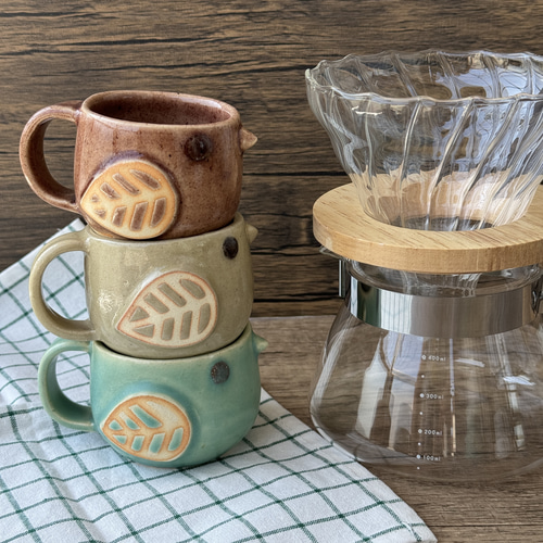 toriカップ(M/満水250ml) 選べる4色（緑・白・茶色・黄色） 鳥