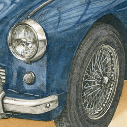 ASTON MARTIN DB2/4 原画 2枚目の画像