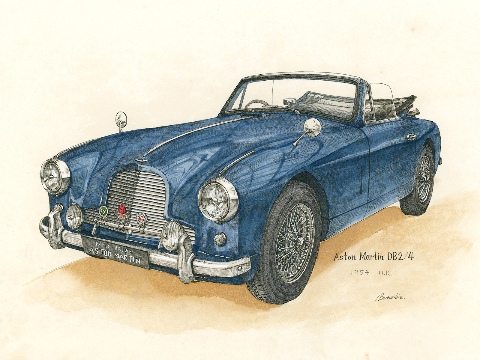 ASTON MARTIN DB2/4 原画
