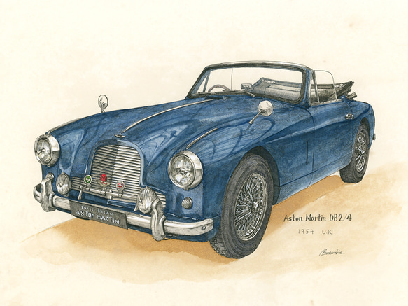 ASTON MARTIN DB2/4 原画 1枚目の画像