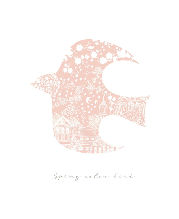 桜✴︎ 北欧の鳥インテリアポスター◻︎ 4枚目の画像