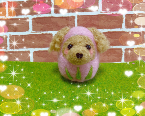 (専用)  羊毛フェルト  桃の節句  トイプードルちゃんのひな祭り飾り 専用) 羊毛フェルト 桃の節句 トイプードルちゃんのひな祭り飾り