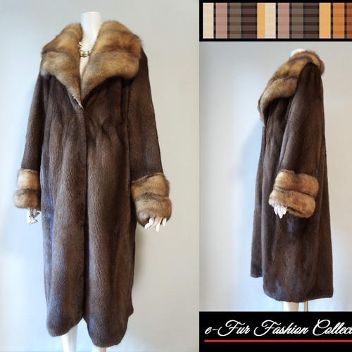 美品 PPFM 解い ナポレオンPコート アウター ジャケット 本毛皮ファー付き 