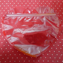 赤いハートのジップバッグにパンダクッキー２種類詰め合わせ♪(*^▽^*) 6枚目の画像