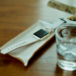イタリアンレザー製 Apple Watch アップルウォッチ　本革レザーベルト　選べるカラーでカスタマイズ 18枚目の画像
