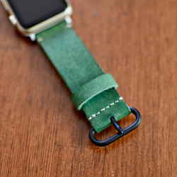 イタリアンレザー製 Apple Watch アップルウォッチ　本革レザーベルト　選べるカラーでカスタマイズ 7枚目の画像