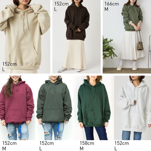 裏起毛 ロゴ パーカー【 Mサイズ 】緑 パーカー HEMWEAR 通販 17116240 