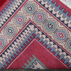 新品　SALE　デパート品質　大判高級カーペット　パキスタン手織り絨毯　リビングラグ　198x241cm　＃137 8枚目の画像