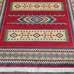 新品　SALE　デパート品質　大判高級カーペット　パキスタン手織り絨毯　リビングラグ　198x241cm　＃137 4枚目の画像