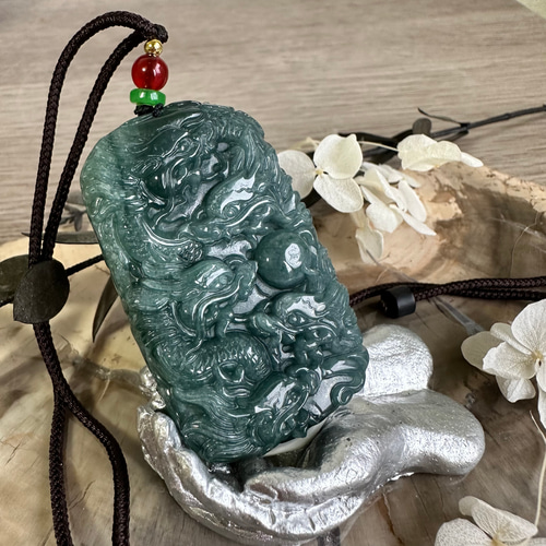 九頭龍翡翠ネックレス92 ネックレス・ペンダント 円と縁 by.TAMAKO