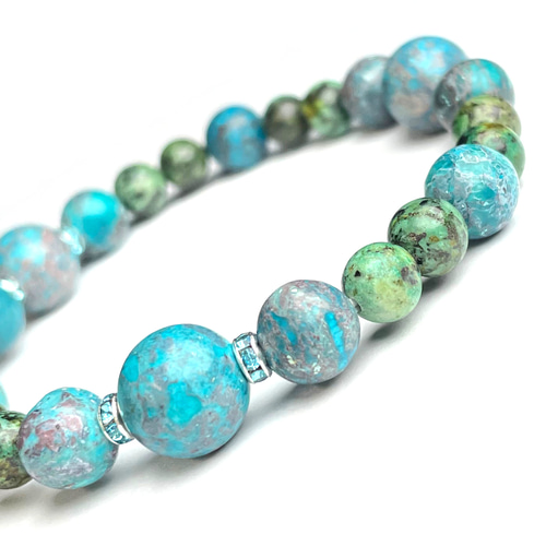 Z-749 文玩 天然石 ターコイズ 松石 ネックレス ブレスレット108粒 Z