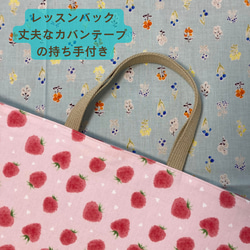 【受注生産】入園入学３点セット⭐︎イチゴ⭐︎⭐︎レッスンバッグ⭐︎お着替え袋⭐︎シューズバッグ 3枚目の画像