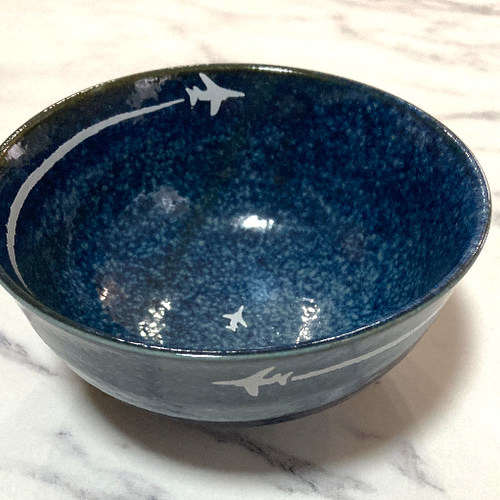 お茶碗 窯変紺ネイビー 茶碗・めし碗 Blue☆Canvas✈︎ 通販 17117152
