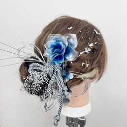 薔薇 「夢叶う」ヘッドドレス 髪飾り 花嫁ヘア 入学式 卒業式 結婚式 ブライダル ウェディング 3枚目の画像